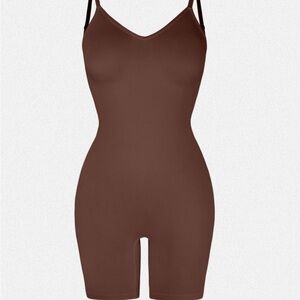 Shaperin Backless Seamless Shaping Bodysuit Brown  size S  NWT